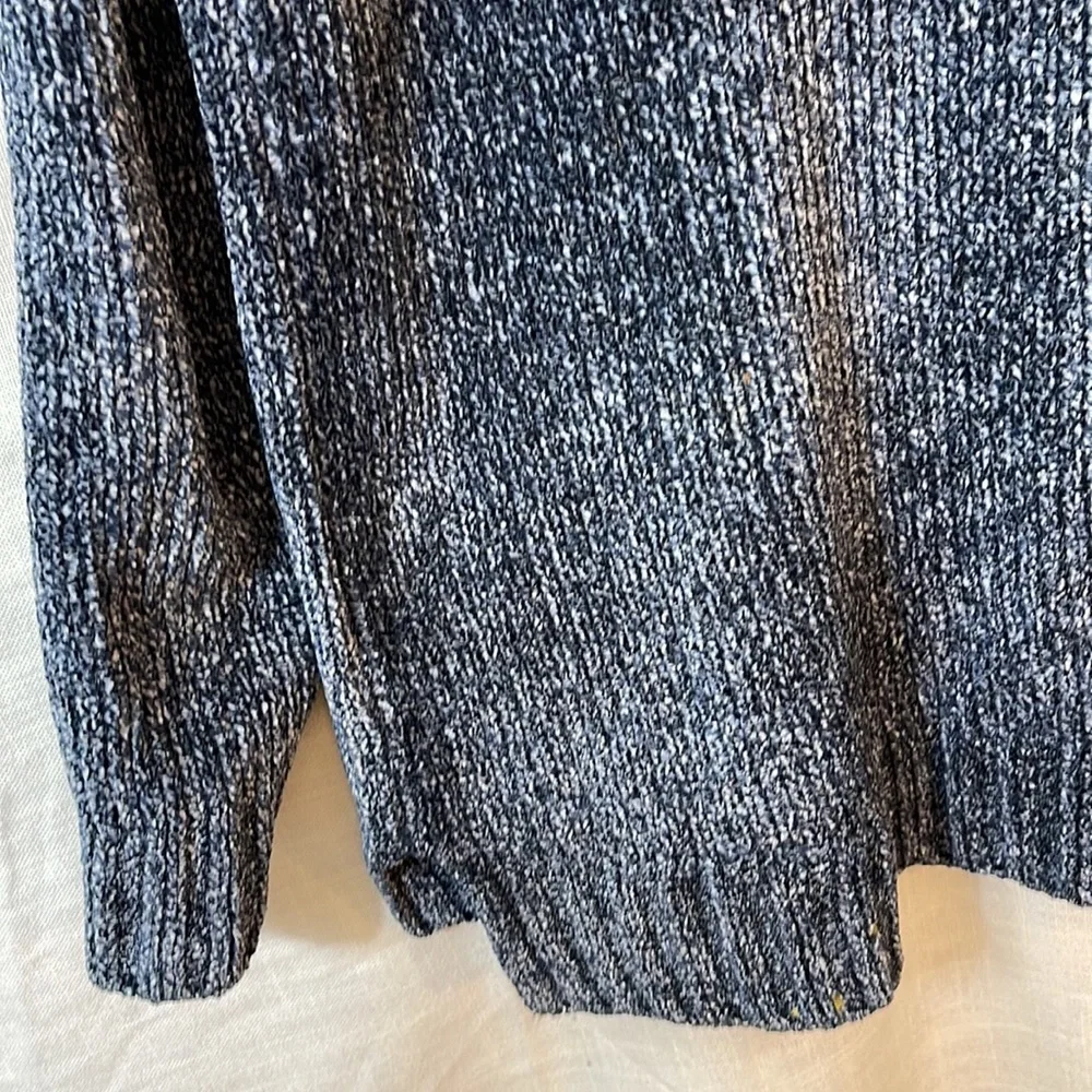 Orvis Plush Chenille Marled Navy Sweater